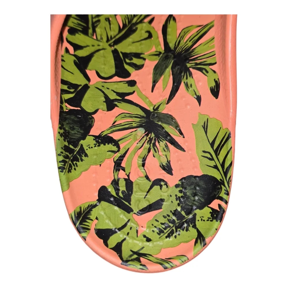 Crocs Kadee II Palm Print 209771-83E Flip Flops with‎ palm Women's 10 New